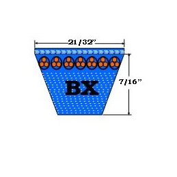 BX41 Major Brand Bx-Sección Correa Dentada V 