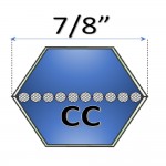 7/8"  - CC Hexagonal Belts