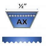 1/2" AX cogged belts