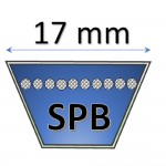 17 mm SPB metric belt