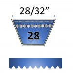 28/32"  28 automotive belt