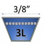 3/8" Fractional V Belt 3L