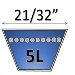21/32" 5l fractional v belt