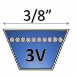 3/8"  - 3V Wedge V Belts