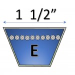 1 1/2"  -  V Belts Classic E Section
