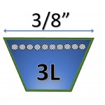 3/8" - 3LK Kevlar fractional belts