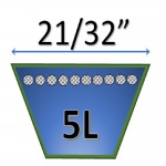 21/32" - 5LK Fractional Kevlar Belts